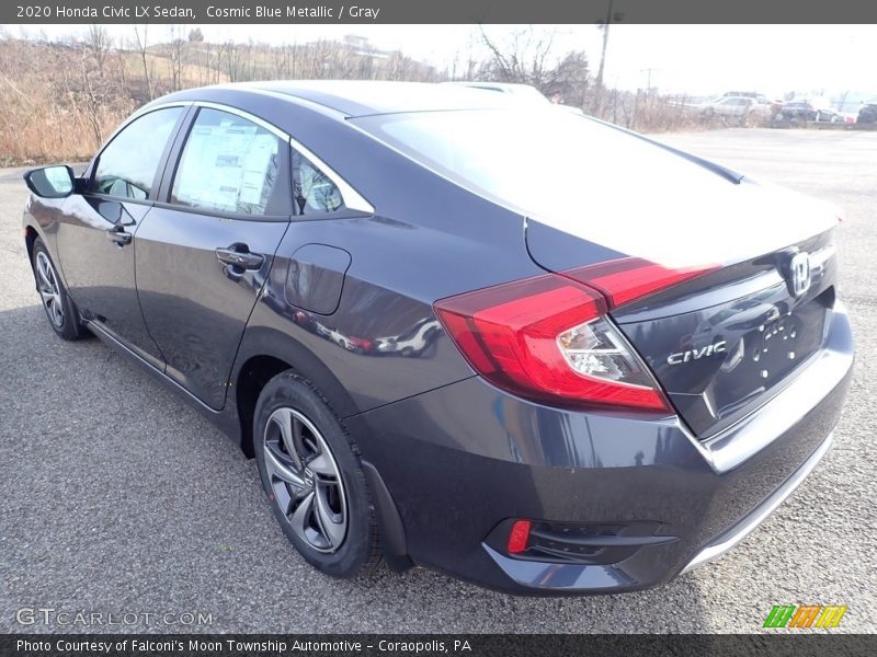 Cosmic Blue Metallic / Gray 2020 Honda Civic LX Sedan