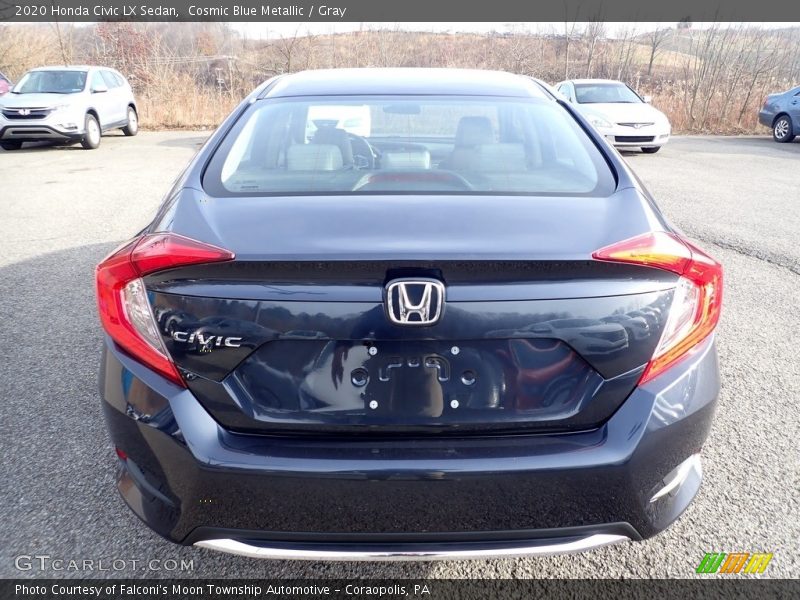 Cosmic Blue Metallic / Gray 2020 Honda Civic LX Sedan