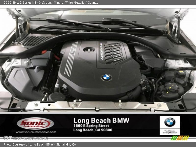 Mineral White Metallic / Cognac 2020 BMW 3 Series M340i Sedan