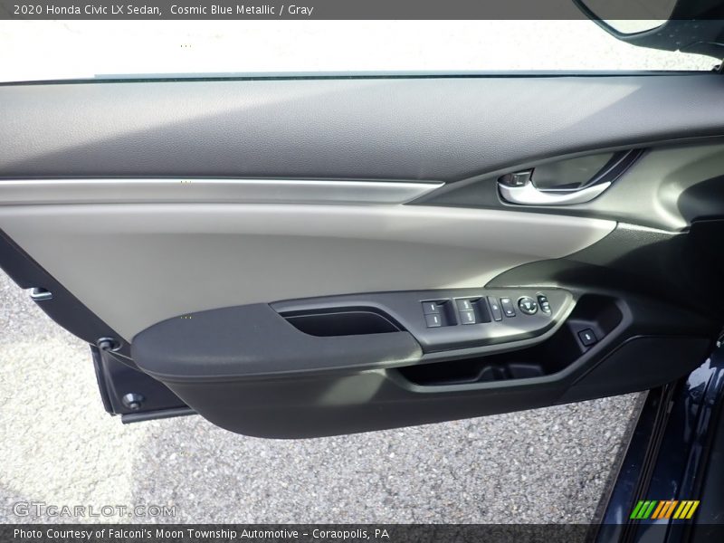 Cosmic Blue Metallic / Gray 2020 Honda Civic LX Sedan