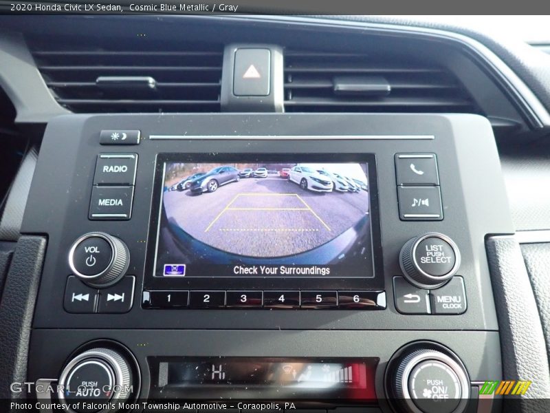 Cosmic Blue Metallic / Gray 2020 Honda Civic LX Sedan