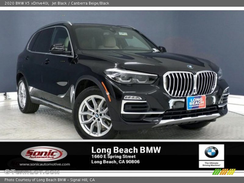 Jet Black / Canberra Beige/Black 2020 BMW X5 xDrive40i
