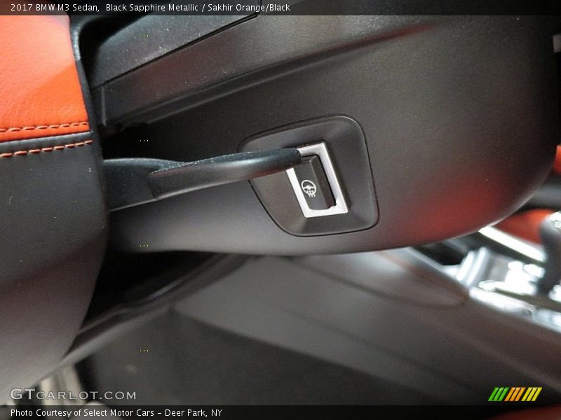 Black Sapphire Metallic / Sakhir Orange/Black 2017 BMW M3 Sedan