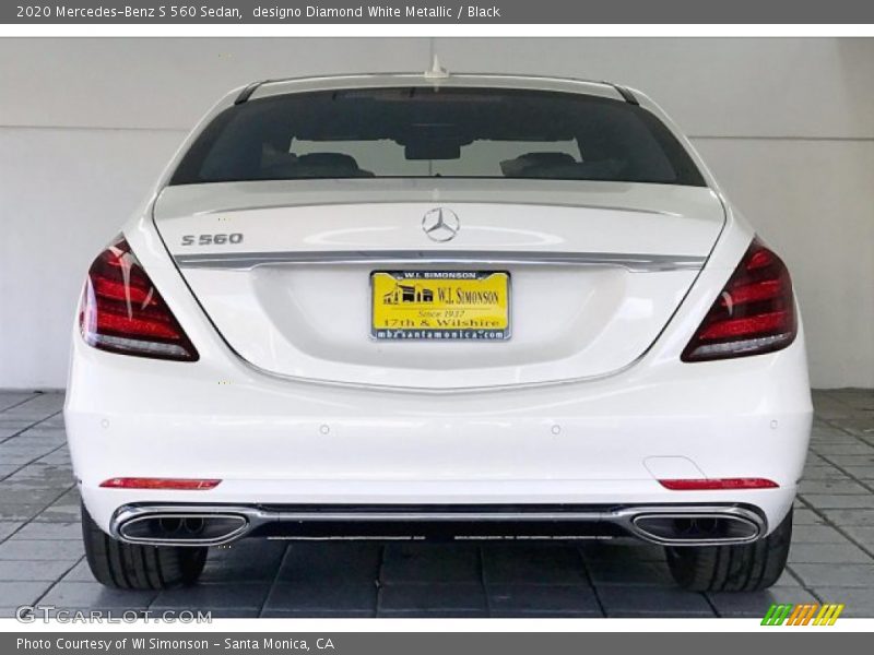 designo Diamond White Metallic / Black 2020 Mercedes-Benz S 560 Sedan