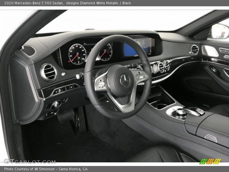 designo Diamond White Metallic / Black 2020 Mercedes-Benz S 560 Sedan