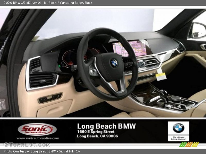 Jet Black / Canberra Beige/Black 2020 BMW X5 xDrive40i