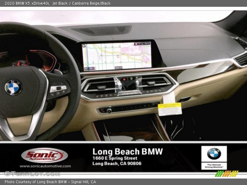 Jet Black / Canberra Beige/Black 2020 BMW X5 xDrive40i