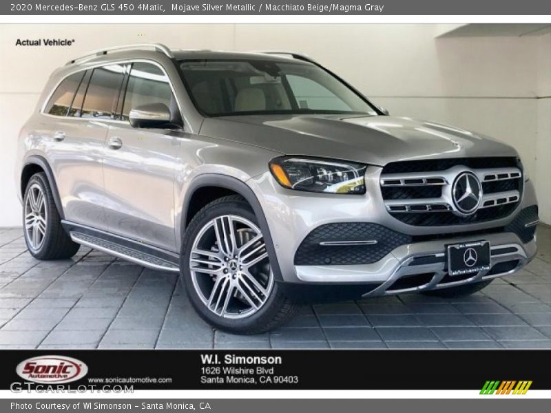 Mojave Silver Metallic / Macchiato Beige/Magma Gray 2020 Mercedes-Benz GLS 450 4Matic