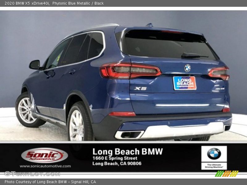 Phytonic Blue Metallic / Black 2020 BMW X5 xDrive40i