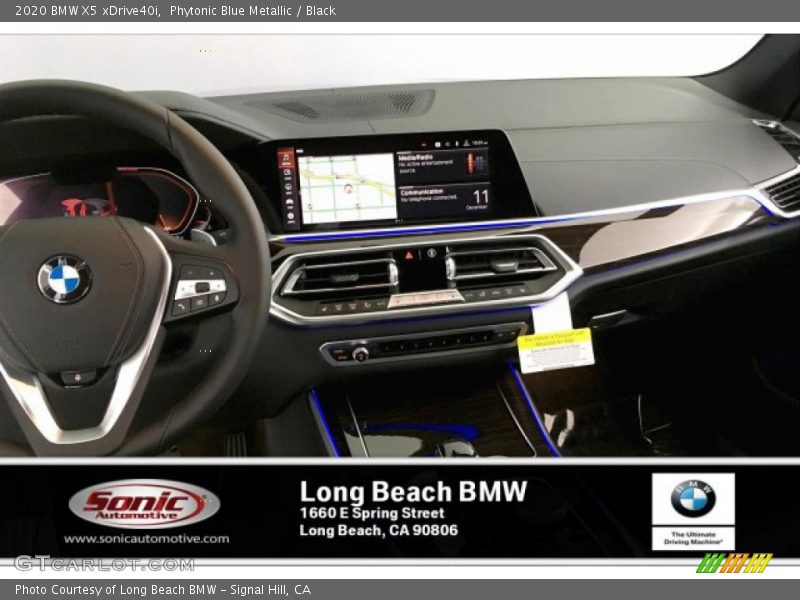 Phytonic Blue Metallic / Black 2020 BMW X5 xDrive40i