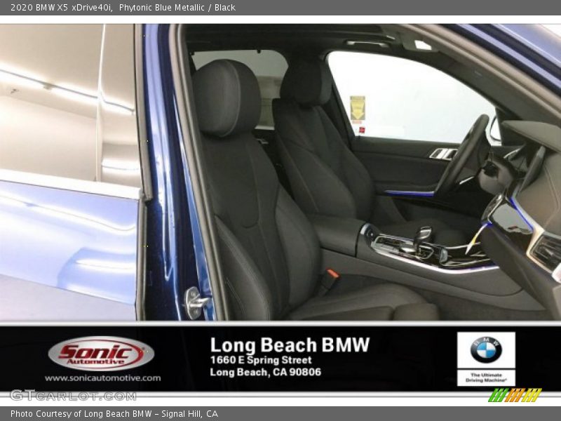 Phytonic Blue Metallic / Black 2020 BMW X5 xDrive40i