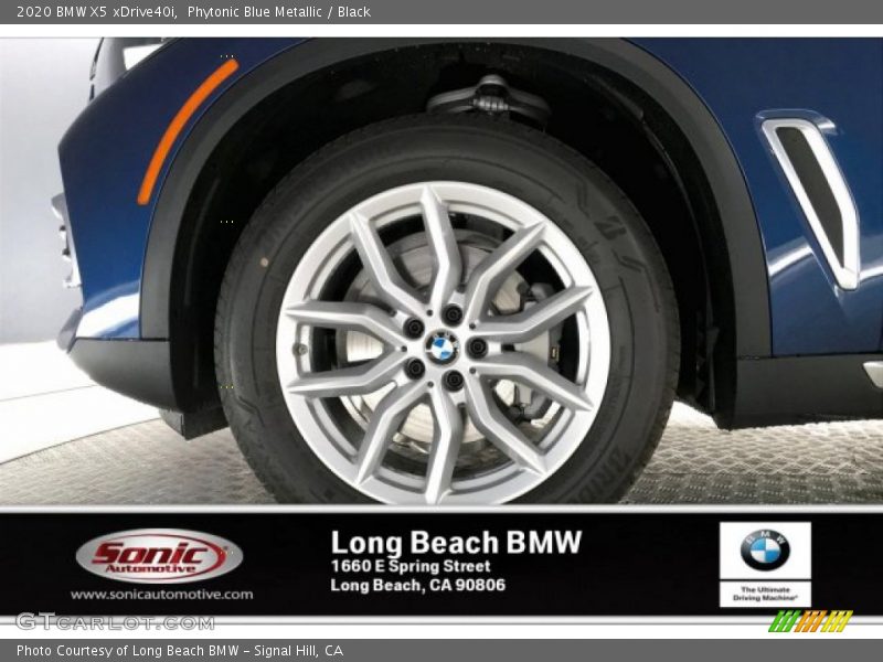 Phytonic Blue Metallic / Black 2020 BMW X5 xDrive40i