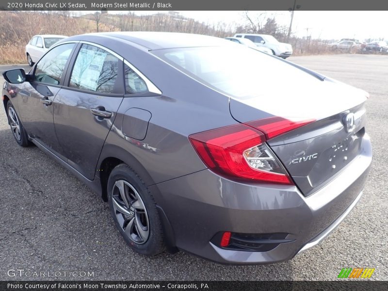 Modern Steel Metallic / Black 2020 Honda Civic LX Sedan