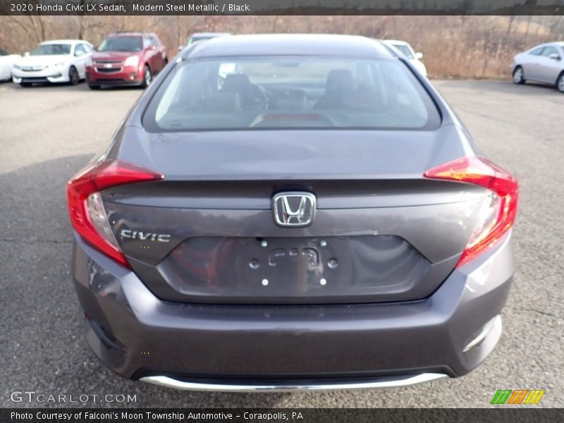 Modern Steel Metallic / Black 2020 Honda Civic LX Sedan