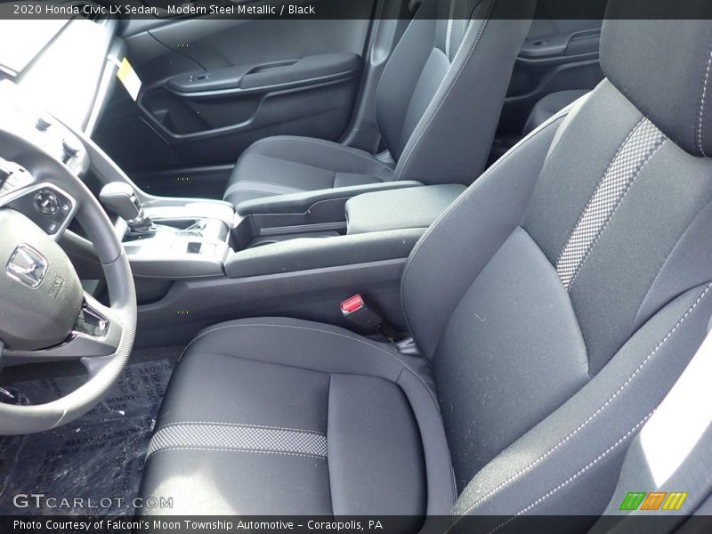 Modern Steel Metallic / Black 2020 Honda Civic LX Sedan