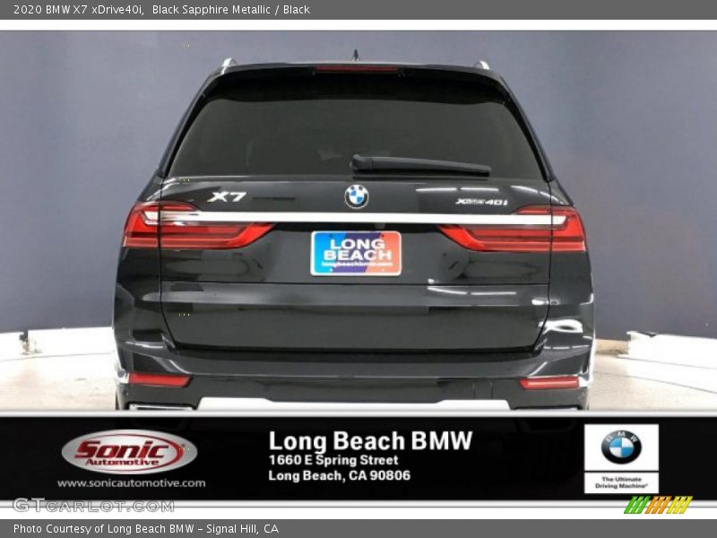 Black Sapphire Metallic / Black 2020 BMW X7 xDrive40i