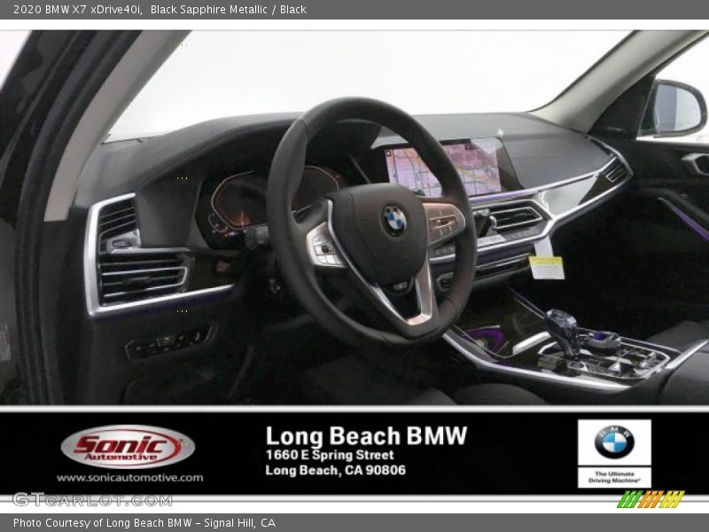 Black Sapphire Metallic / Black 2020 BMW X7 xDrive40i