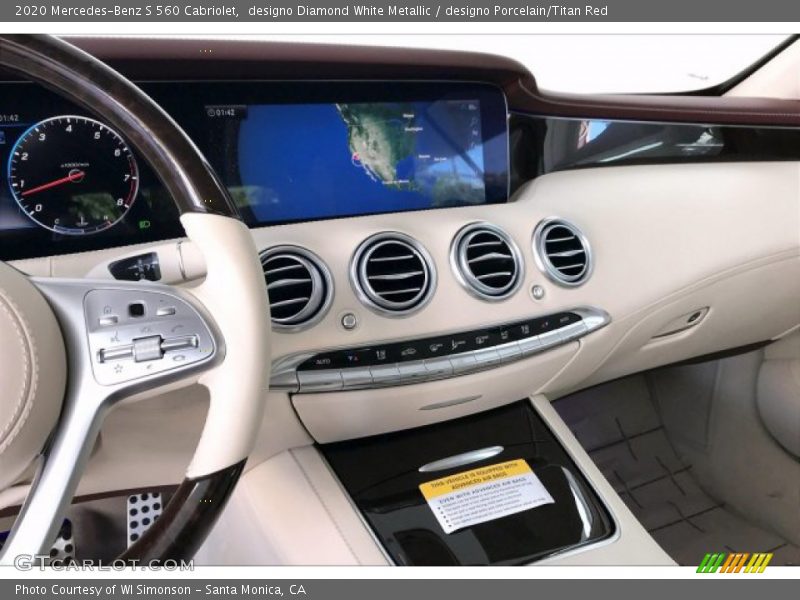 Controls of 2020 S 560 Cabriolet