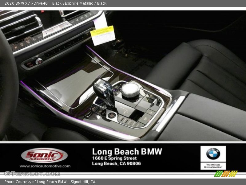 Black Sapphire Metallic / Black 2020 BMW X7 xDrive40i