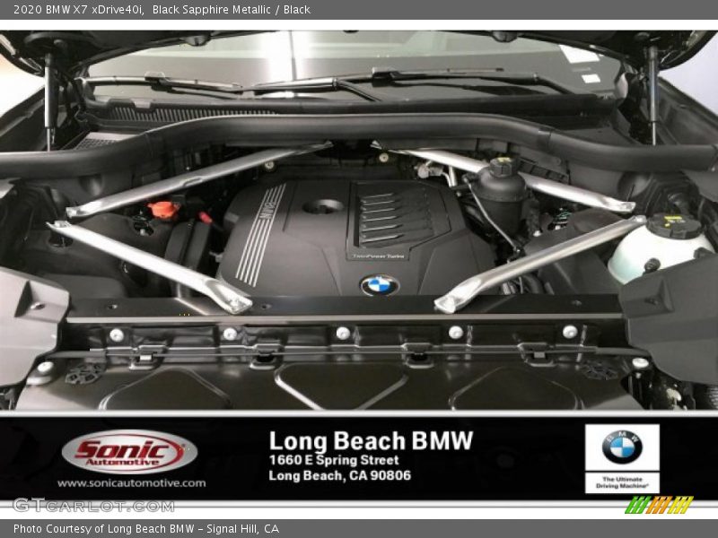 Black Sapphire Metallic / Black 2020 BMW X7 xDrive40i