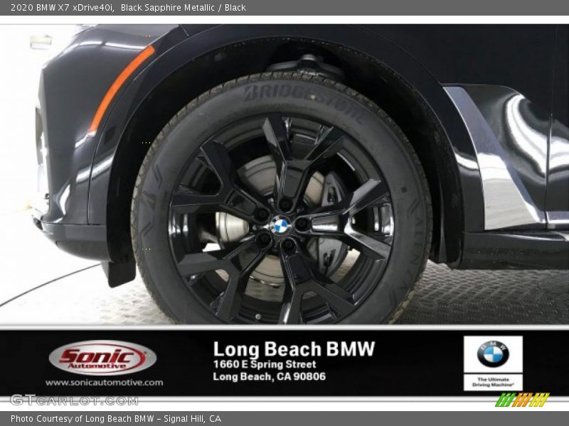 Black Sapphire Metallic / Black 2020 BMW X7 xDrive40i