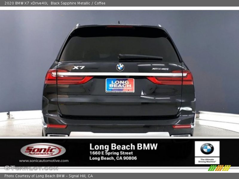 Black Sapphire Metallic / Coffee 2020 BMW X7 xDrive40i