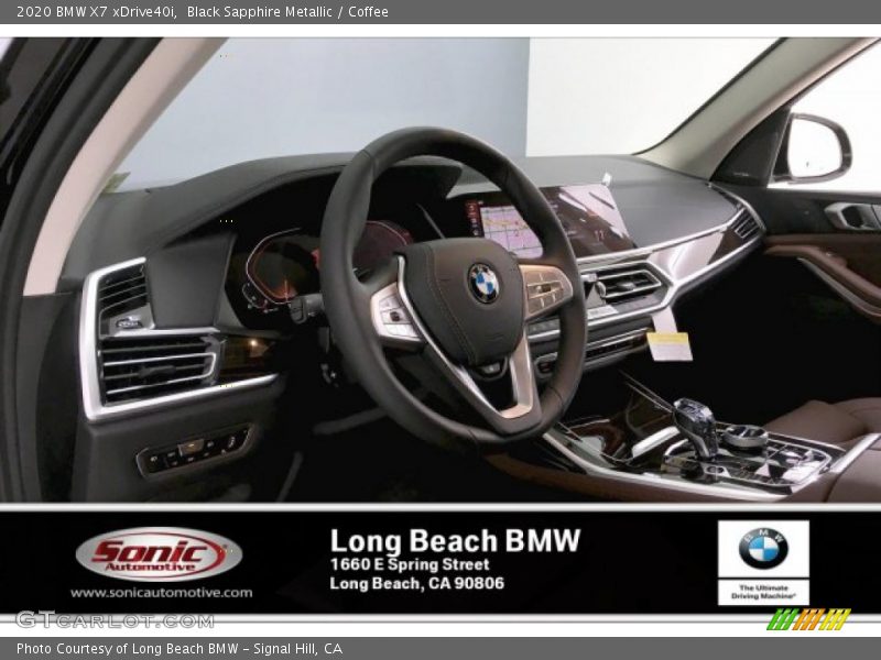 Black Sapphire Metallic / Coffee 2020 BMW X7 xDrive40i