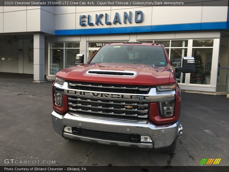 Cajun Red Tintcoat / Gideon/Very Dark Atmosphere 2020 Chevrolet Silverado 3500HD LTZ Crew Cab 4x4