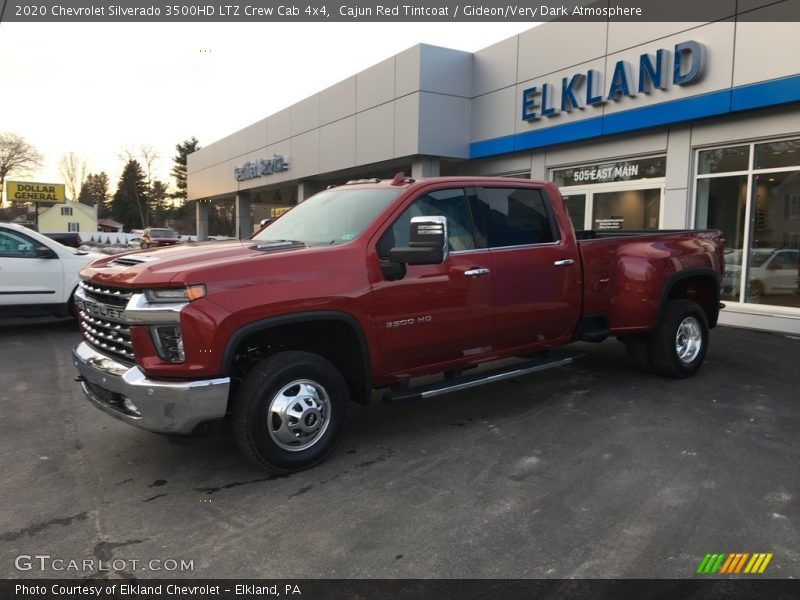 Cajun Red Tintcoat / Gideon/Very Dark Atmosphere 2020 Chevrolet Silverado 3500HD LTZ Crew Cab 4x4