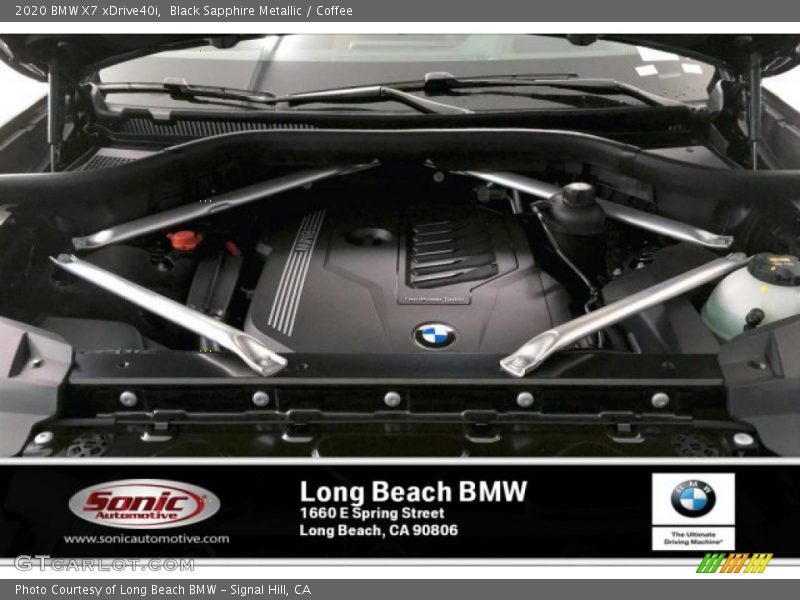 Black Sapphire Metallic / Coffee 2020 BMW X7 xDrive40i