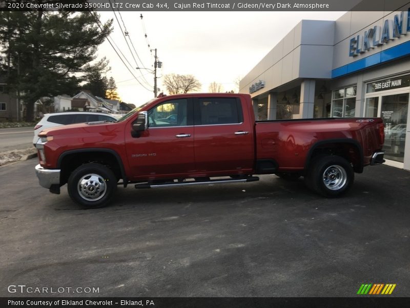 Cajun Red Tintcoat / Gideon/Very Dark Atmosphere 2020 Chevrolet Silverado 3500HD LTZ Crew Cab 4x4