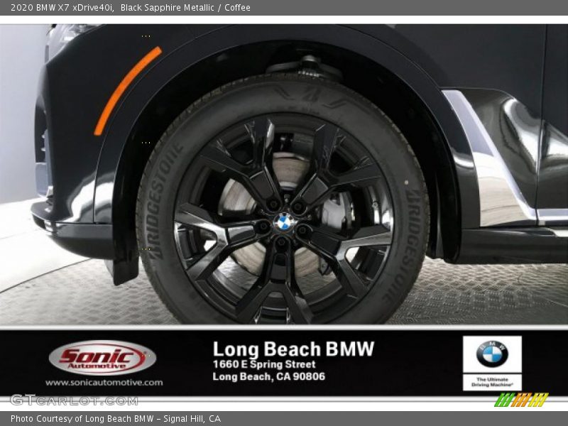 Black Sapphire Metallic / Coffee 2020 BMW X7 xDrive40i