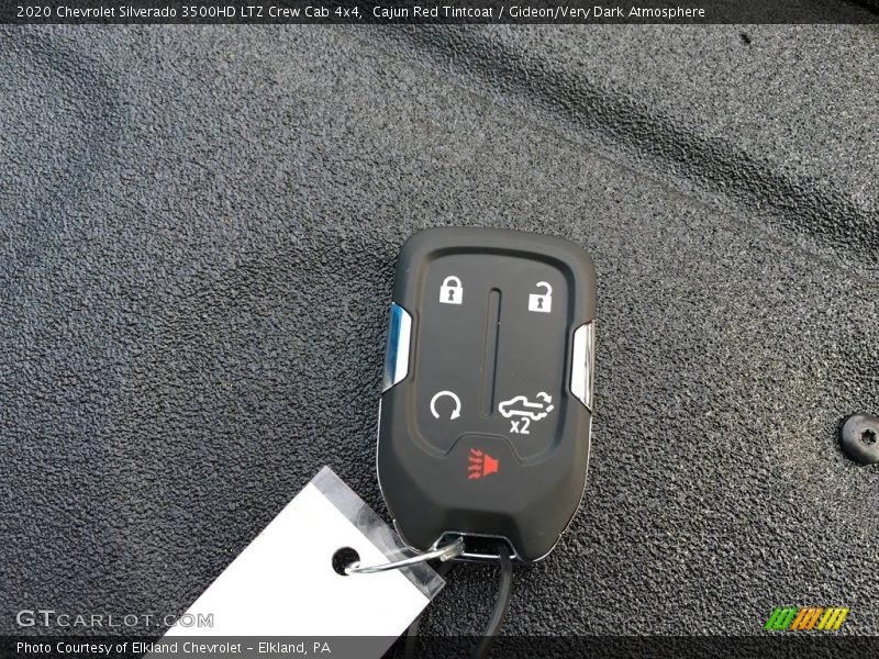 Cajun Red Tintcoat / Gideon/Very Dark Atmosphere 2020 Chevrolet Silverado 3500HD LTZ Crew Cab 4x4