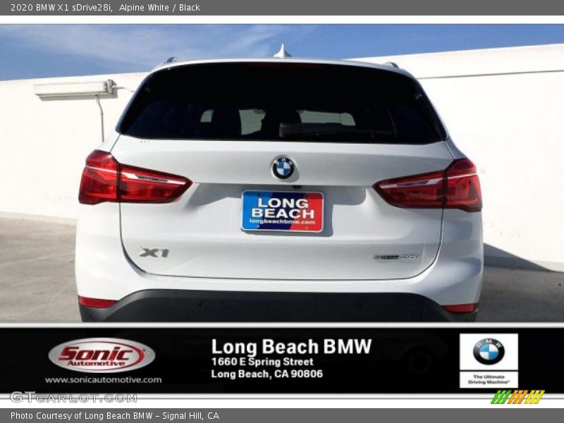 Alpine White / Black 2020 BMW X1 sDrive28i