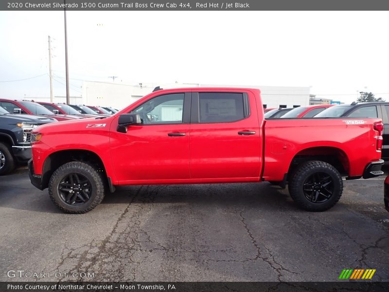 Red Hot / Jet Black 2020 Chevrolet Silverado 1500 Custom Trail Boss Crew Cab 4x4