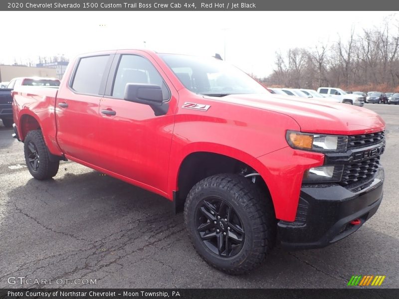 Red Hot / Jet Black 2020 Chevrolet Silverado 1500 Custom Trail Boss Crew Cab 4x4