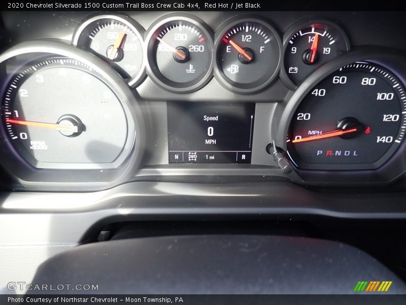 Red Hot / Jet Black 2020 Chevrolet Silverado 1500 Custom Trail Boss Crew Cab 4x4