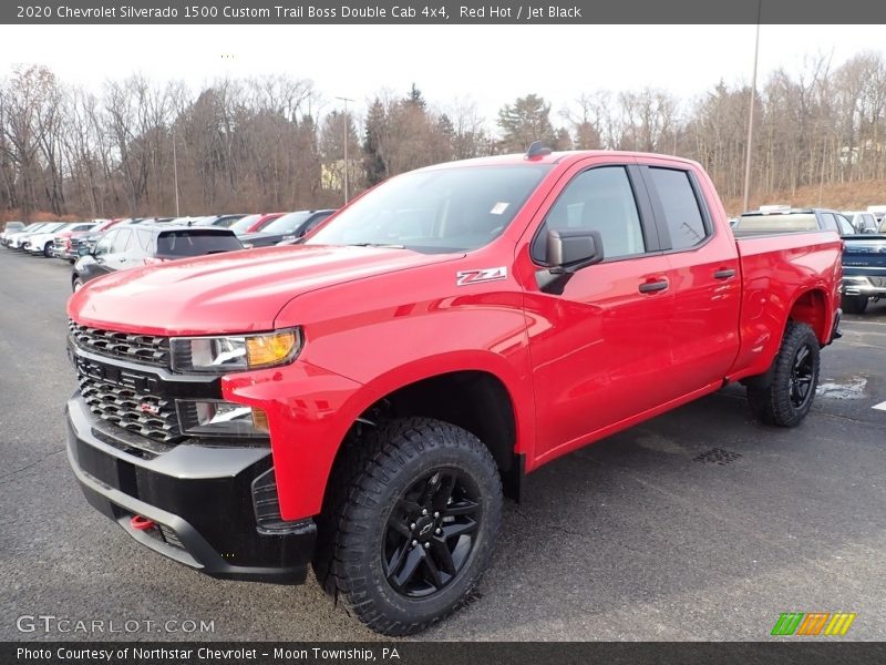 Front 3/4 View of 2020 Silverado 1500 Custom Trail Boss Double Cab 4x4