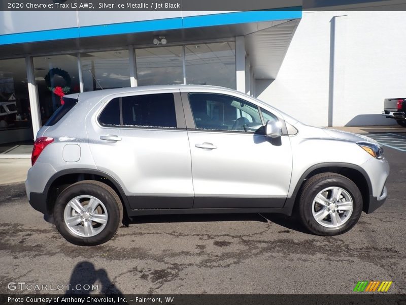 Silver Ice Metallic / Jet Black 2020 Chevrolet Trax LS AWD