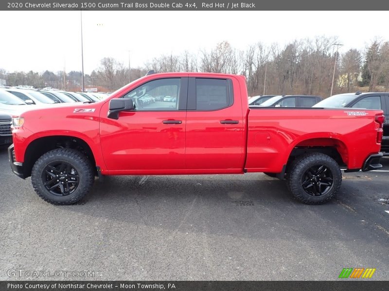 Red Hot / Jet Black 2020 Chevrolet Silverado 1500 Custom Trail Boss Double Cab 4x4