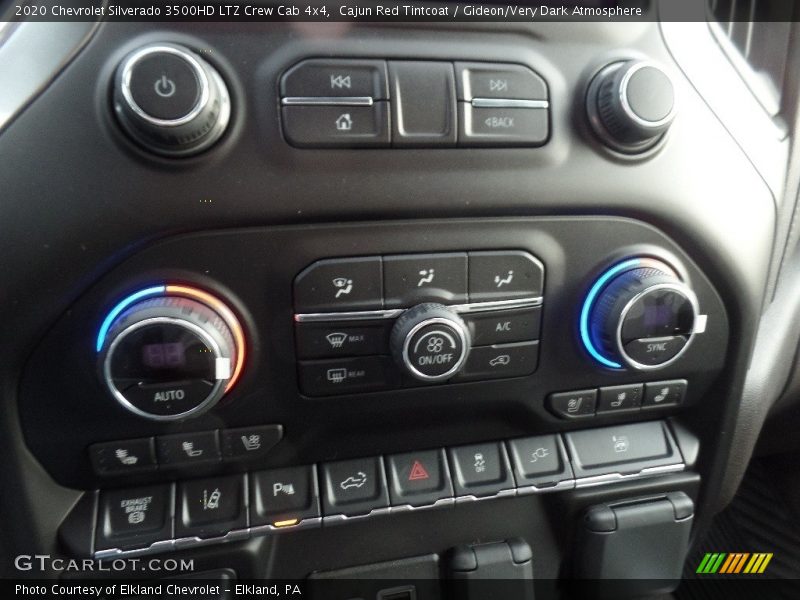 Cajun Red Tintcoat / Gideon/Very Dark Atmosphere 2020 Chevrolet Silverado 3500HD LTZ Crew Cab 4x4
