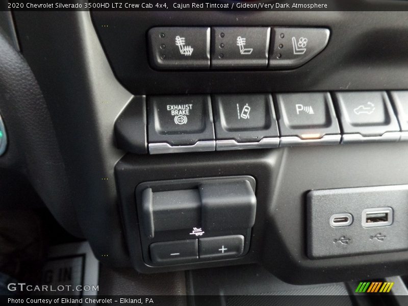 Cajun Red Tintcoat / Gideon/Very Dark Atmosphere 2020 Chevrolet Silverado 3500HD LTZ Crew Cab 4x4