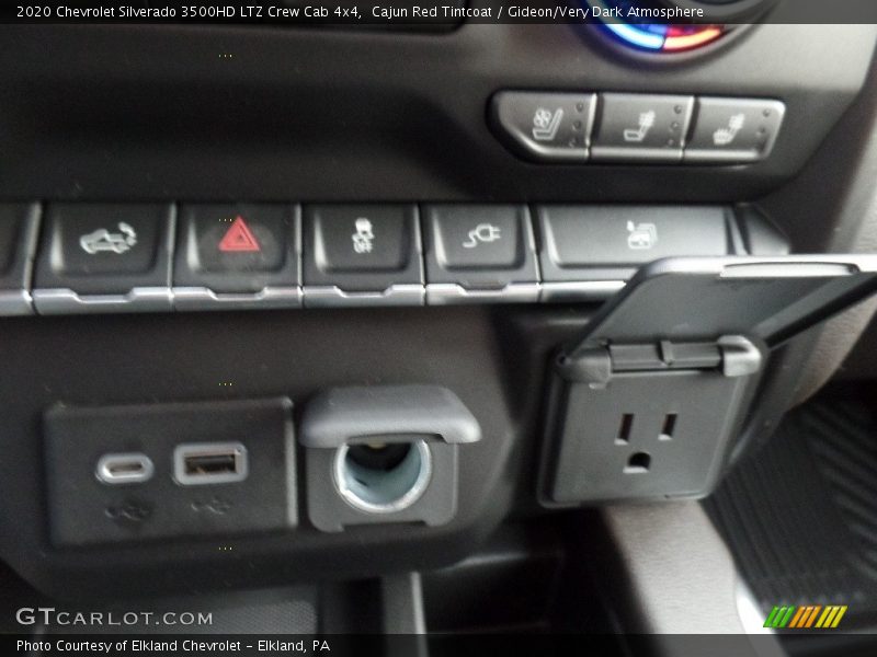 Cajun Red Tintcoat / Gideon/Very Dark Atmosphere 2020 Chevrolet Silverado 3500HD LTZ Crew Cab 4x4
