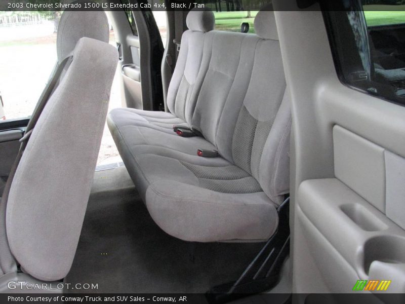 Black / Tan 2003 Chevrolet Silverado 1500 LS Extended Cab 4x4