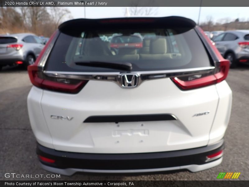 Platinum White Pearl / Ivory 2020 Honda CR-V LX AWD