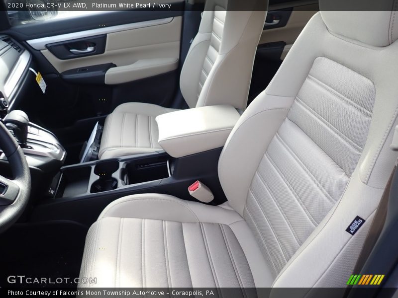 Platinum White Pearl / Ivory 2020 Honda CR-V LX AWD