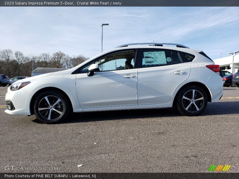 Crystal White Pearl / Ivory 2020 Subaru Impreza Premium 5-Door