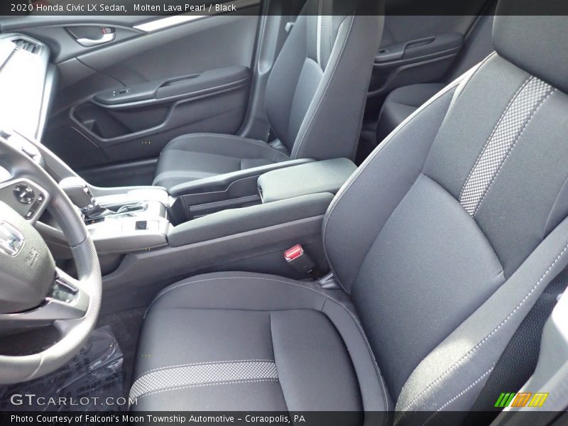 Molten Lava Pearl / Black 2020 Honda Civic LX Sedan
