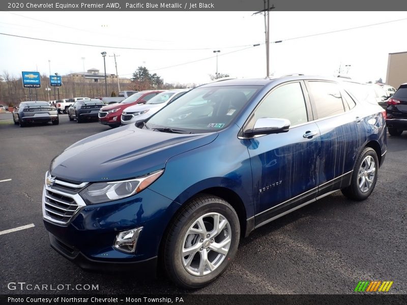 Pacific Blue Metallic / Jet Black 2020 Chevrolet Equinox Premier AWD
