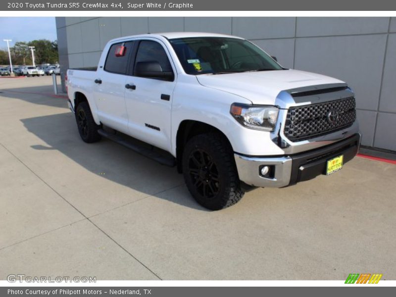 Super White / Graphite 2020 Toyota Tundra SR5 CrewMax 4x4